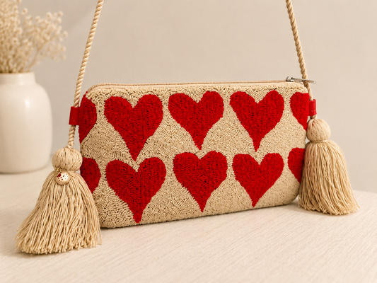 Wayuu Tapizada - Punch Needle SHOULDER/ Crossbody Bag .Handmade.