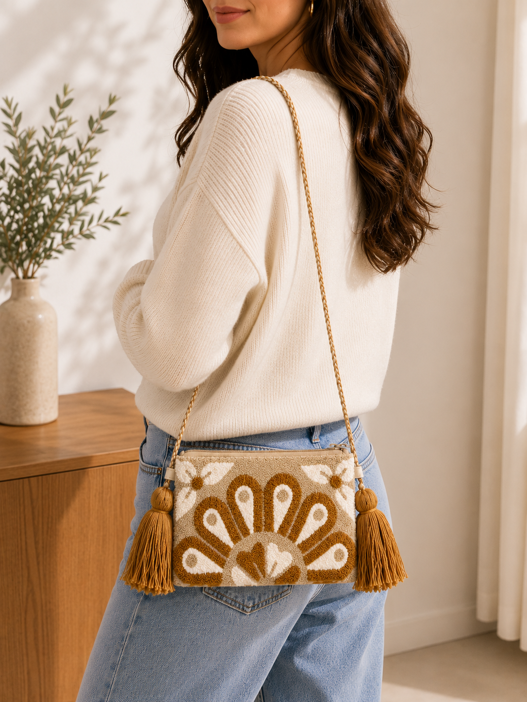WAYUU TAPIZADA SHOULDER/ Crossbody Bag. Handmade