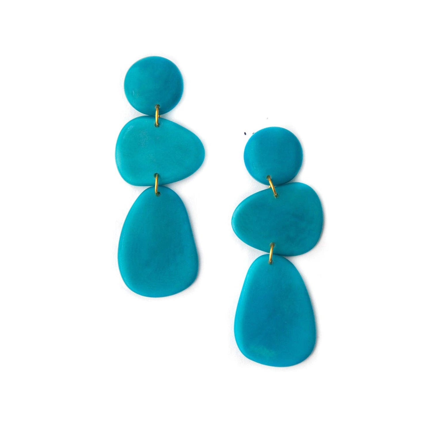 Martu Earrings: Teal