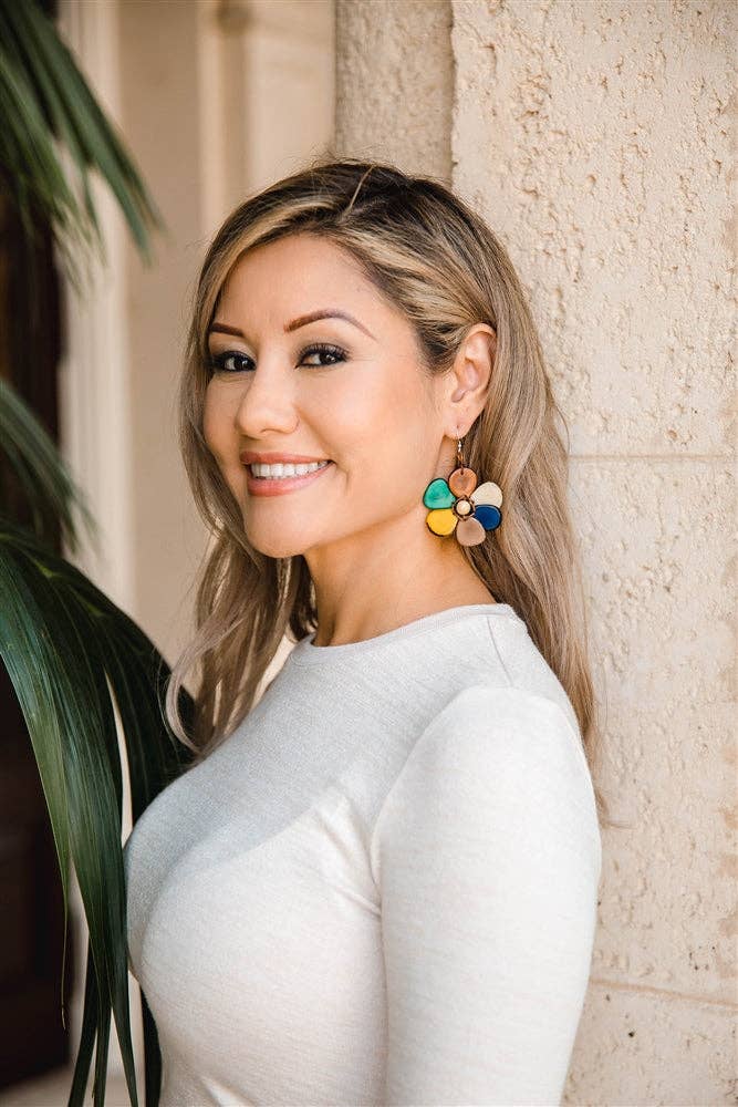 Rosalia Earrings: Cafe con Leche