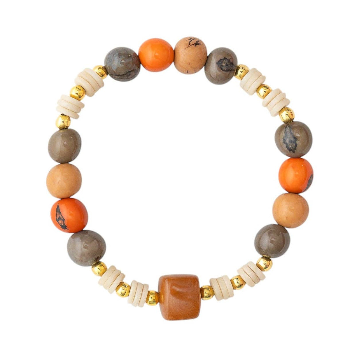 Mika Bracelet: Poppy Coral Combo