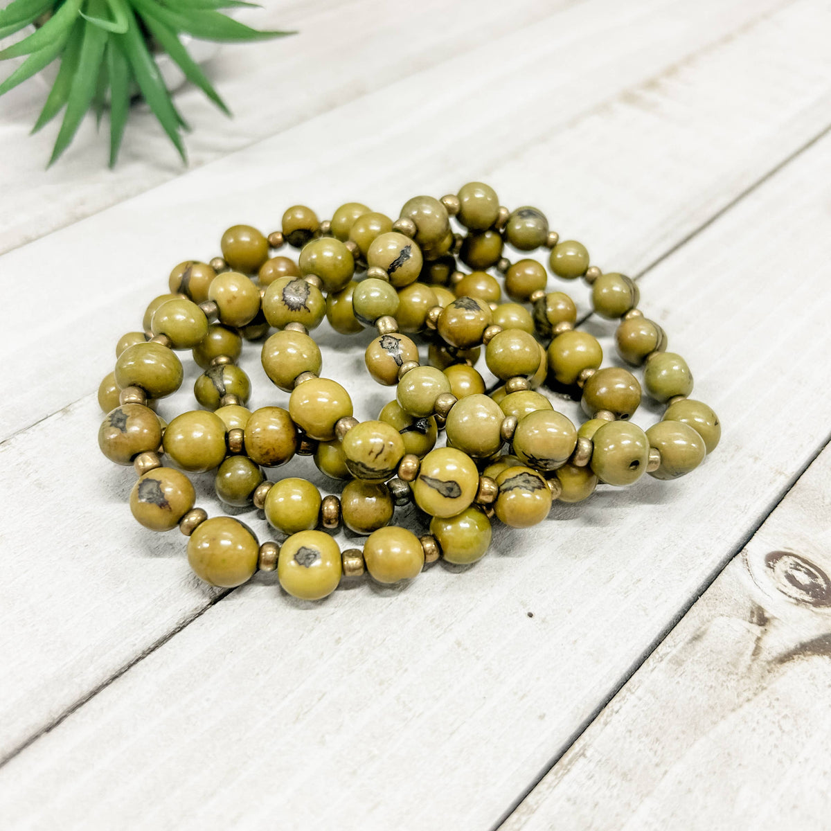 Seeds of Hope Bracelet - Olive