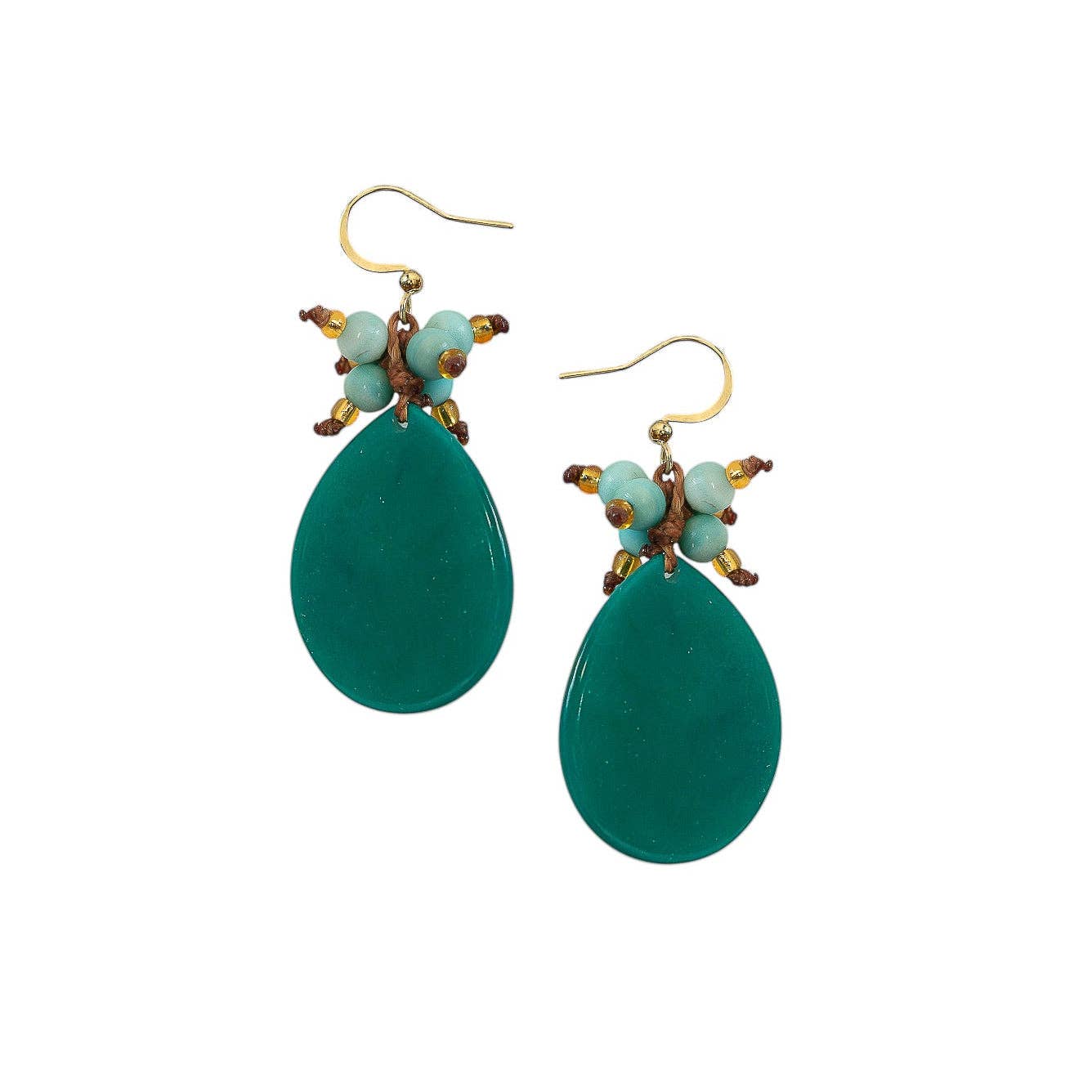 Blair Earrings: Esmerald/Mint