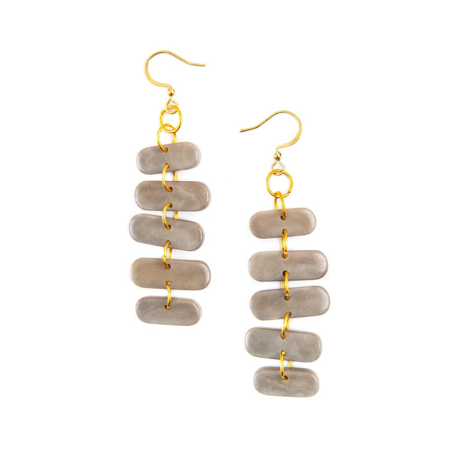 Fiorella Earrings: Café con Leche