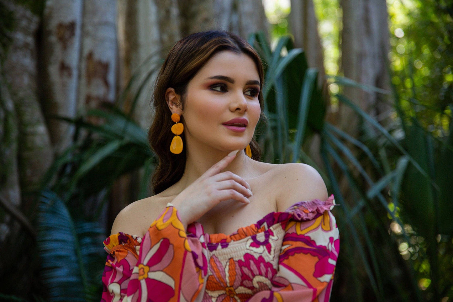 Martu Earrings: Teal