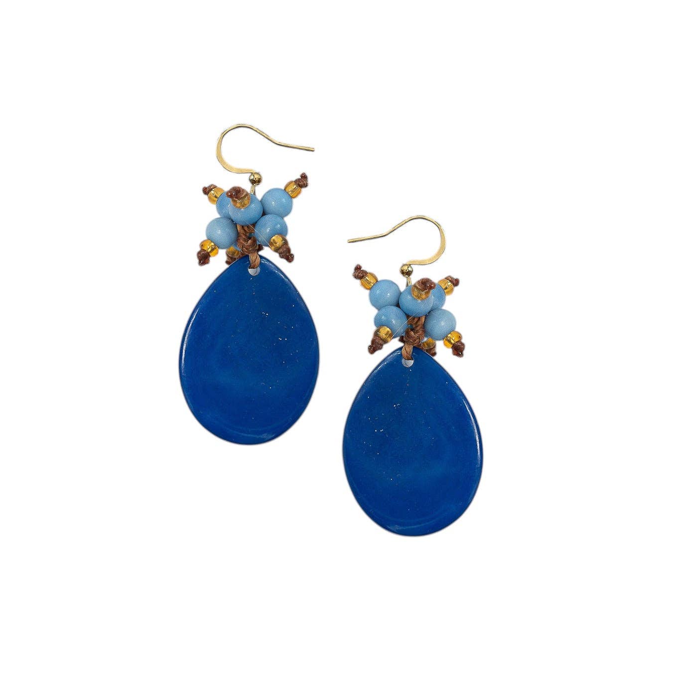Blair Earrings: Mustard Yellow Combo