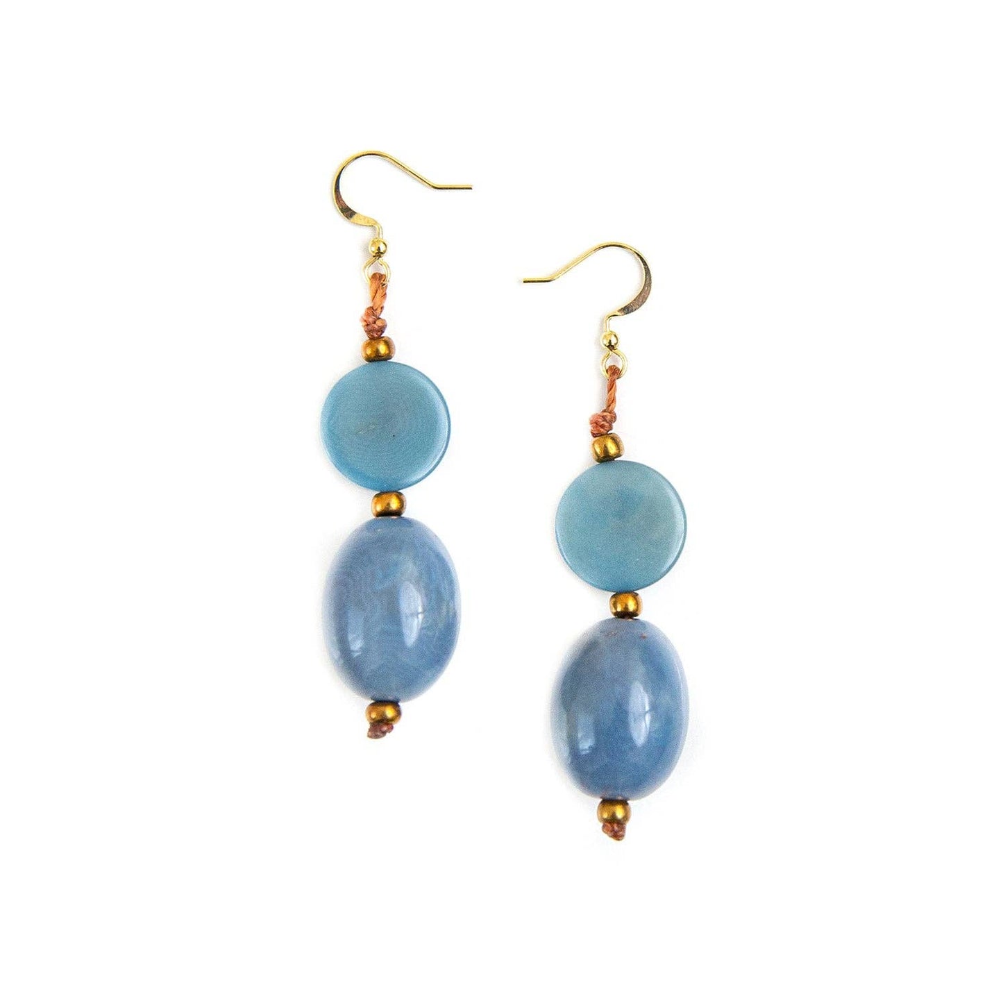 Sari Earrings: Ivory