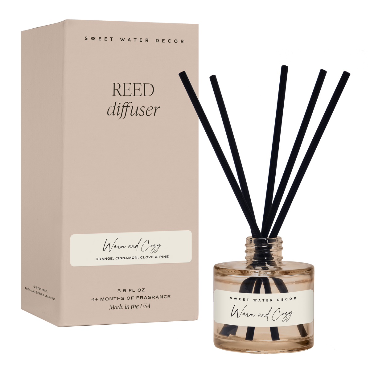 Warm and Cozy Reed Diffuser - Christmas Decor & Gifts