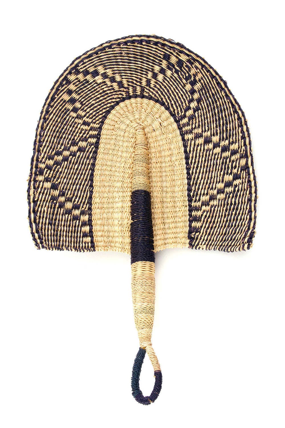 Dusk to Dawn Elephant Grass African Hand Fan/ Woven Wall Art